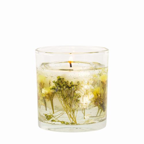 楽天AROMA regalo アロマレガーロBOTANICS ボタニクス ジェルボタニカルキャンドル/コットン＆ハイドランジア GEL BOTANICAL CANDLE/COTTON & HYDRANGEA STONEGLOW　正規品 ◆ろうそく/蝋燭/トラベル/アウトドア/ルーム/消臭/ ゆらぎ/フレグランス/芳香/アロマ/ギフト/プレゼント/香り/癒し