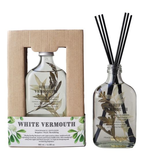 BOTANICAL BOTTLES リードディフューザー180ml ホワイトヴェルモット WHITE VERMOUTH REED DIFFUSER ボタニカルボトルズ 正規品 ◆ルーム/フレグランス/スティック/芳香/アロマ/ギフト/プレゼント/香り/癒し/ギフト/リラックス/fragrance/aroma/gift/room