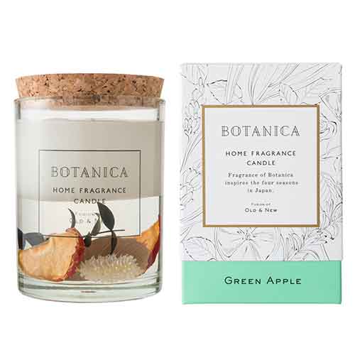 ボタニカ アロマグッズ ボタニカ キャンドル グリーンアップル BOTANICA CANDLE GREEN APPLE 正規品 ◆ろうそく/蝋燭/トラベル/アウトドア/ルーム/消臭/ゆらぎ/フレグランス/ミスト/芳香/アロマ/ギフト/プレゼント/香り/癒し/リラックス/fragrance/aroma/gift