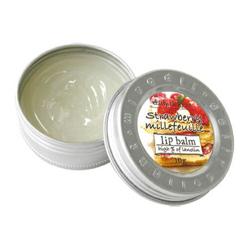 【メール便対応】daily delight デイリーディライト リップバーム ストロベリーミルフィーユ strawberry millefeuille lip balm high % of lanolin 正規品 ◆アロマ/ギフト/ボディケア/グロス