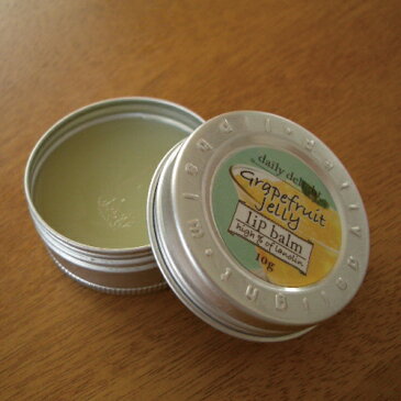 【メール便対応】daily delight デイリーディライト リップバーム グレープフルーツゼリー grapefruit jelly lip balm high % of lanolin◆アロマ/ギフト/ボディケア/グロス