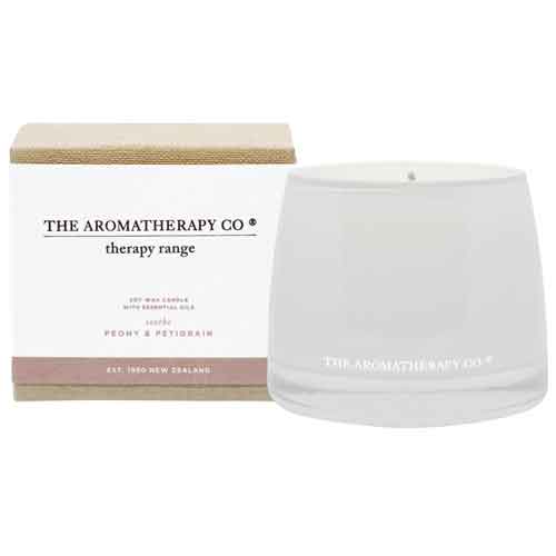 Therapy Range エッセンシャルソイキャンドル ピオニー＆プチグレン Essential Oil Candle Peony & Petitgrain セラピーレンジ 正規品 ◆ろうそく/蝋燭/ルーム/消臭/ゆらぎ/フレグランス/芳香/アロマ/ギフト/プレゼント/香り/癒し