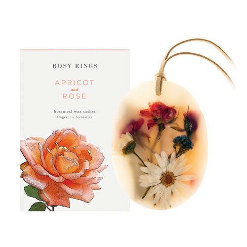 ボタニカ アロマグッズ 【メール便対応】Rosy Rings ボタニカルワックスサシェ アプリコット＆ローズ Apricot ＆ Rose BOTANICAL WAX SACHET ロージーリングス 正規品 ◆ホームフレグランス/芳香/アロマ/ソイワックス/ドライフルーツ/フラワー