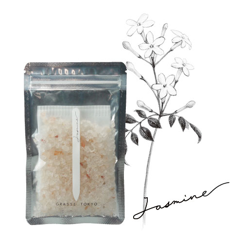 楽天AROMA regalo アロマレガーロ【メール便対応】GRASSE TOKYO フレグランスソルト（浴用剤） 60g ジャスミン Jasmine Fragrance Salt グラーストウキョウ 正規品 ◆バスソルト/入浴剤