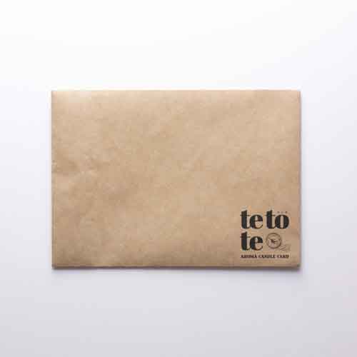 AROMA regalo アロマレガーロのGRASSE TOKYO アロマキャンドルカード tetote 「THANK YOU」サクラ tetote 
