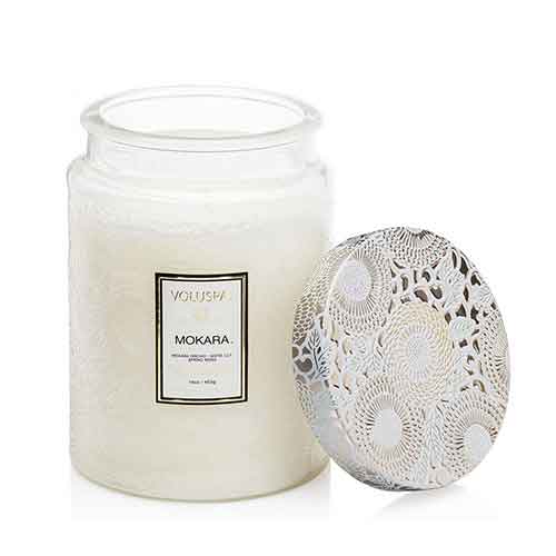 ボルスパ キャンドル Voluspa ボルスパ ジャポニカ グラスジャーキャンドル L モカラ JAPONICA Glass jar Candle MOKARA 正規品 ◆ホームフレグランス/ろうそく/ルーム/芳香/アロマ/ギフト/プレゼント/香り/癒し/リラックス