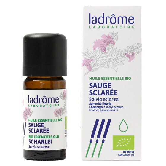 ラドローム クラリセージ 10ml オーガニック アロマオイル精油 エッセンシャルオイル ladrome