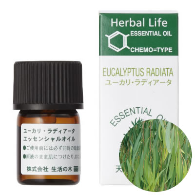 生活の木 アロマオイル ユーカリ ラディアータ 精油 3ml/ユーカリ ラジアータのサムネイル