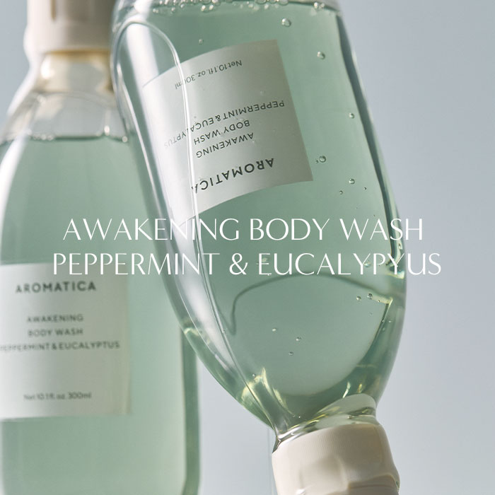 【 アロマティカ 公式 】【 アウェイクニング クーリング ボディ ウォッシュ 300ml】 ボディソープ 香り オーガニック もっちり泡 潤い しっとり なめらか肌 シャワー 爽快感 自然派 ヴィーガン コスメ 韓国 ボディケア アロマ AROMATICA 化粧品 2
