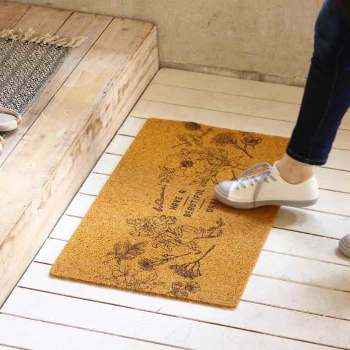 玄関マット ドアマット ゴムマット ラバーマットエントランスマット インテリアマット 75cm 45cmテラス..