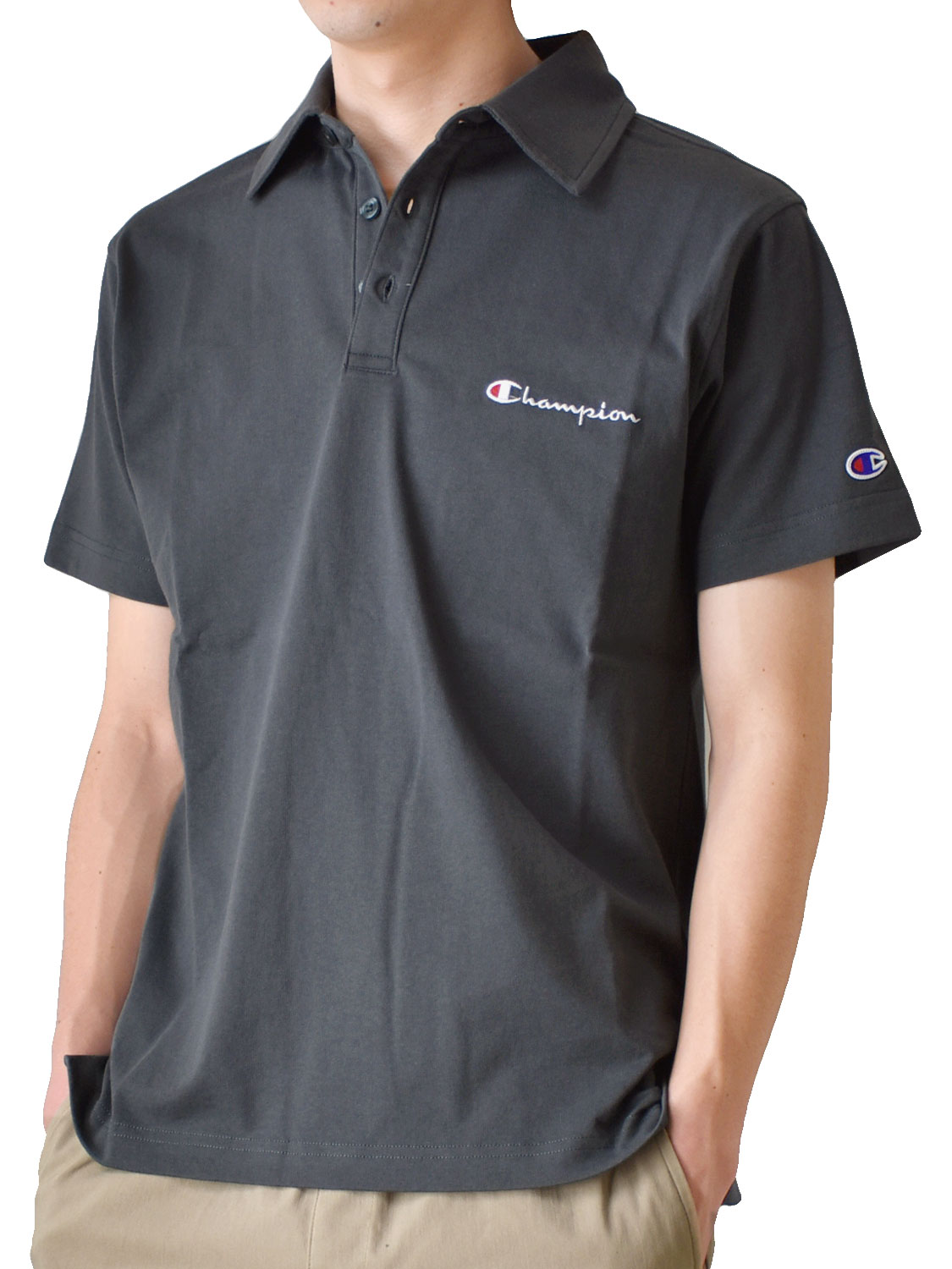 楽天市場】チャンピオン（カラーグレー）（ポロシャツ｜トップス