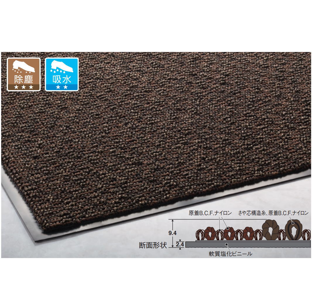 Rakuten - 【法人様専用】【メーカー直送】雨天用マット ニューリブリード〜テラモト〜『吸水用マット』
