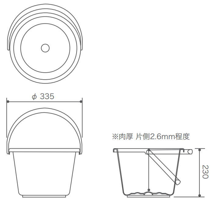 広口バケツ #12 〜積水テクノ成型〜の紹介画像2