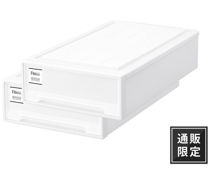 【在庫限り】天馬 Fits フィッツケース モノ スリムL【ホワイト】【2個セット】