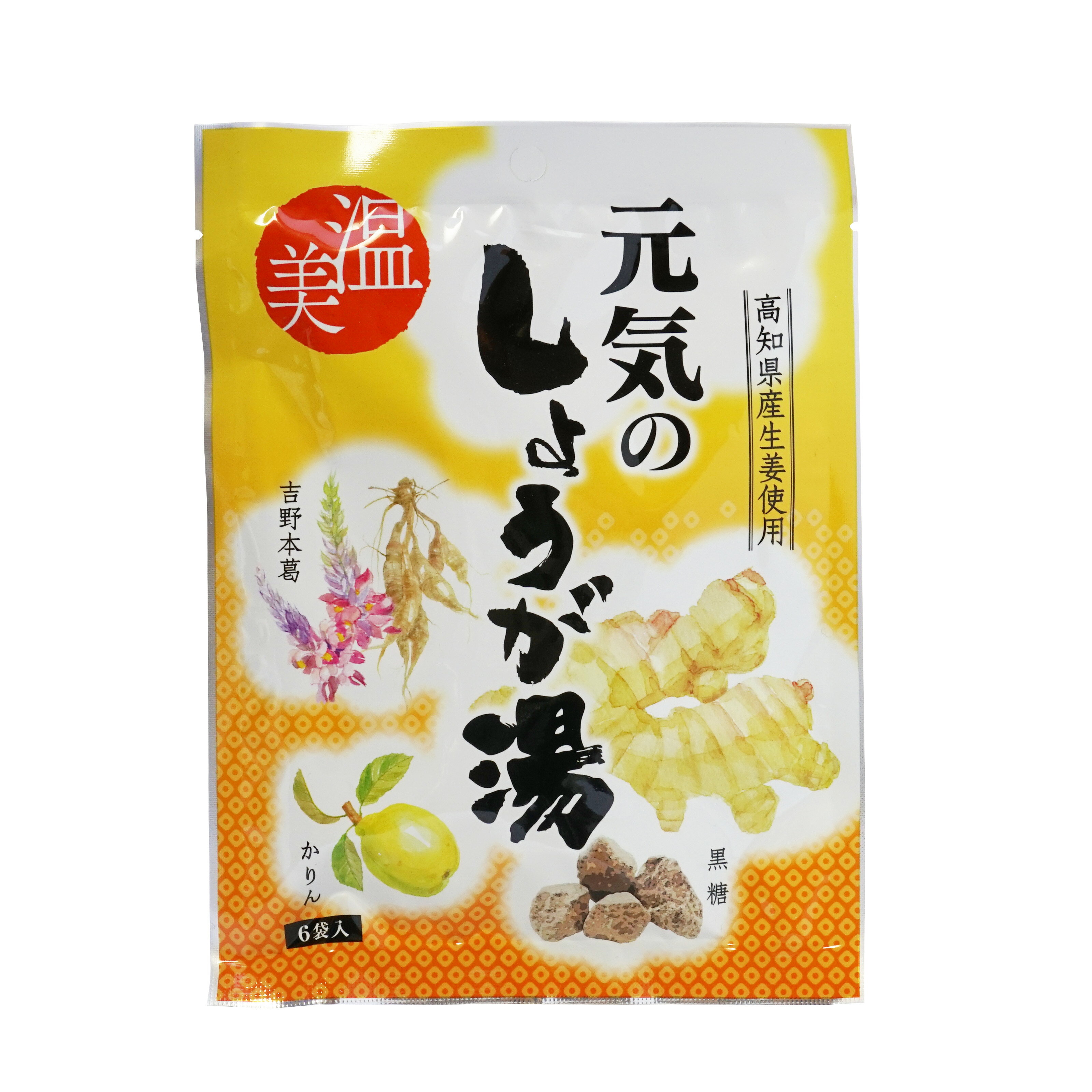 スーパーセール 【 10%OFF 6/11~01:59まで 】元気のしょうが湯 【15g 6袋】生姜スープ しょうがスープ ジンジャースープ 粉末清涼飲料 高知県産生姜 吉野本葛 かりん 黒糖 冷え性 風邪 ご自宅用 お手軽 簡単 時短 母の日 父の日 ホワイトデイ プレゼント