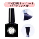 レジン液専用トップコート コーティング剤 艶仕上げ UV-LED対応 8ml フラッシュ