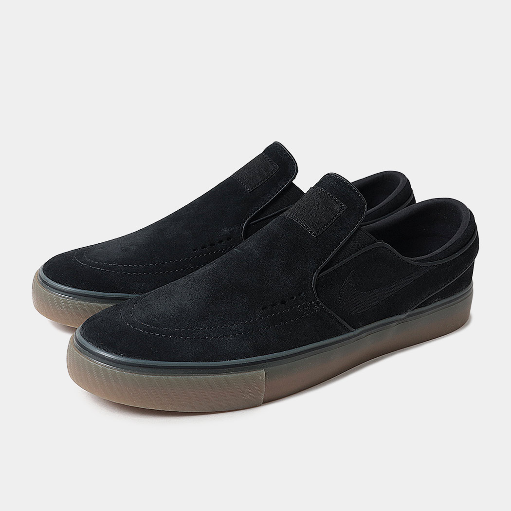樂天商城 - [クーポン＆P2倍！]ナイキ ズーム ジャノスキ スリップ スニーカー NIKE SB JANOSKI+ SLIP BLACK GUM ( スケート skate スエード 黒 ブラック スリッポン FN5893-003 )