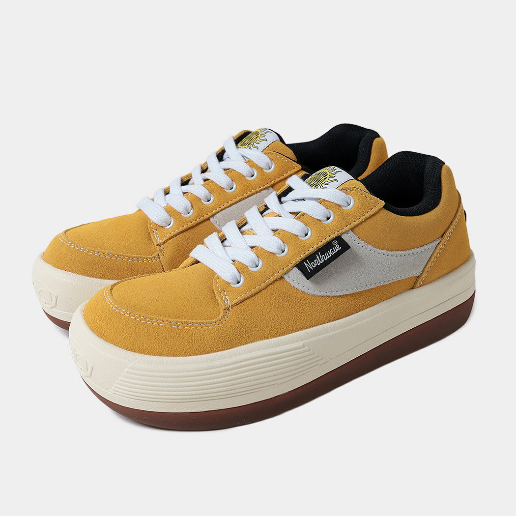 楽天aroundoNORTHWAVE ノースウェーブ エスプレッソ スエード スニーカー ESPRESSO SUEDE YELLOW/WHITE （ 黄色 イエロー 白 ホワイト レディース メンズ 厚底 国内正規品 NW-001 ）