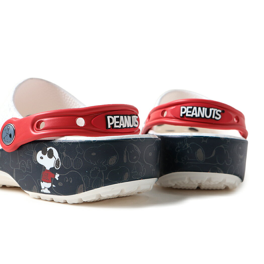 [クーポン＆P2倍]CROCS クロックス クラシック クロッグ レディース サンダル CLASSIC CLOG × PEANUTS（ 白 ホワイト ピーナッツ スヌーピー グッズ キッズ レディース 211124-90H )