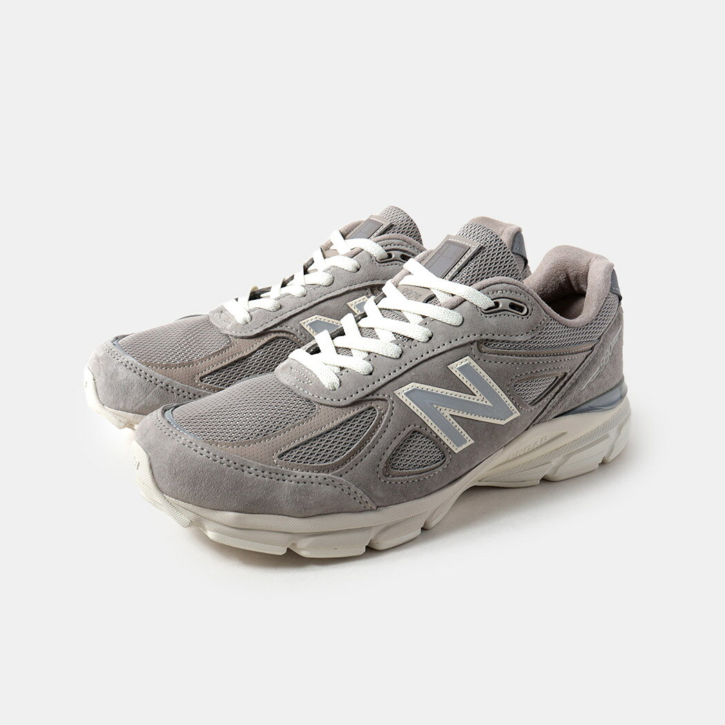 [クーポン＆P2倍]NEW BALANCE × KITH ニューバランス 990 V4 スニーカー U990KT4 MOONROCK made in USA ( ベージュ グレー レザー コラボ メンズ 2002 1906 9060 )