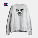 海外限定 CHAMPION チャンピオン スウェット ARMY REVERSE WEAVE CREWNECK GRAY リバースウィーブ ( 日本未発売 厚手 ...