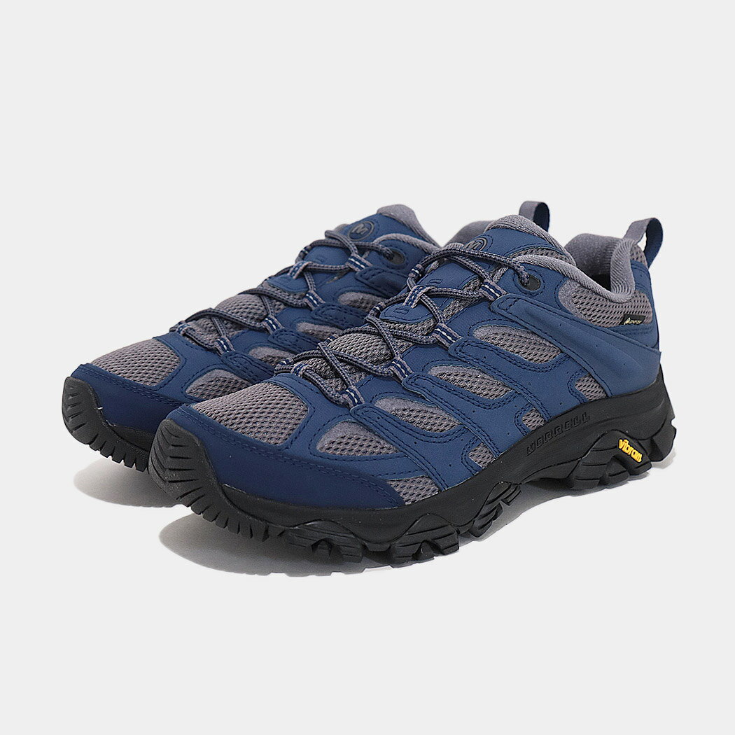 ＼P10倍／[クーポン＆P2倍！]MERRELL メレル GORE-TEX MOAB 3 モアブ3 シンセティック ゴアテックス スニーカー SYNTHETIC GREYSTONE ( ブルー 青 撥水 防水 メンズ J500641 )