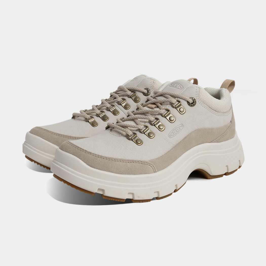 樂天商城 - KEEN キーン KOSA OXFORD コーサ オックスフォード スニーカー ブーツ BOOTS BIRCH/SAFARI ( ベージュ 厚底 レザースニーカー フィールドブーツ レディース メンズ 1031308 )