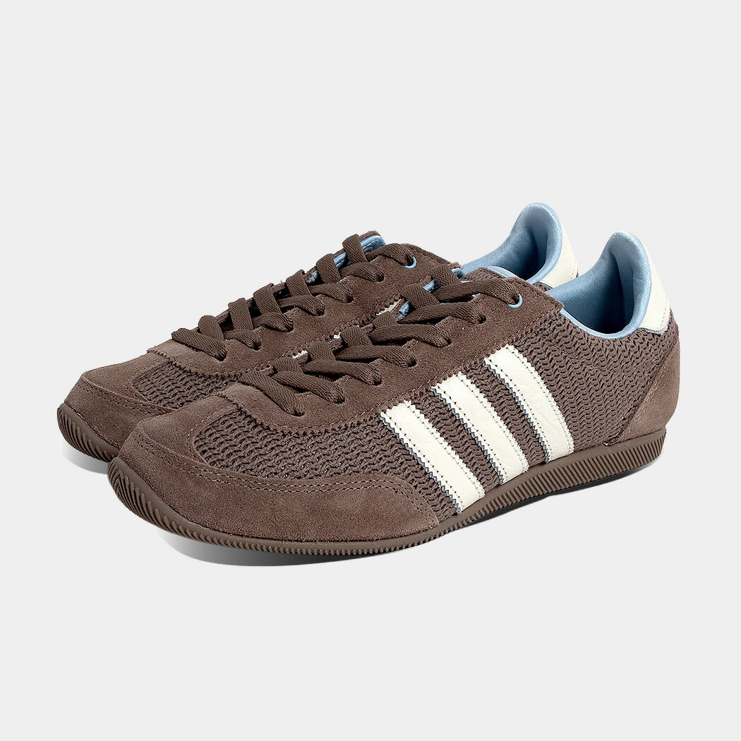 [クーポン＆P2倍]adidas アディダス JAPAN W ジャパン スニーカー TRACE BROWN ( トレースブラウン ベージュ ブラウン 茶色 レディース 薄底 レザー 韓国 メッシュ JR7159 )