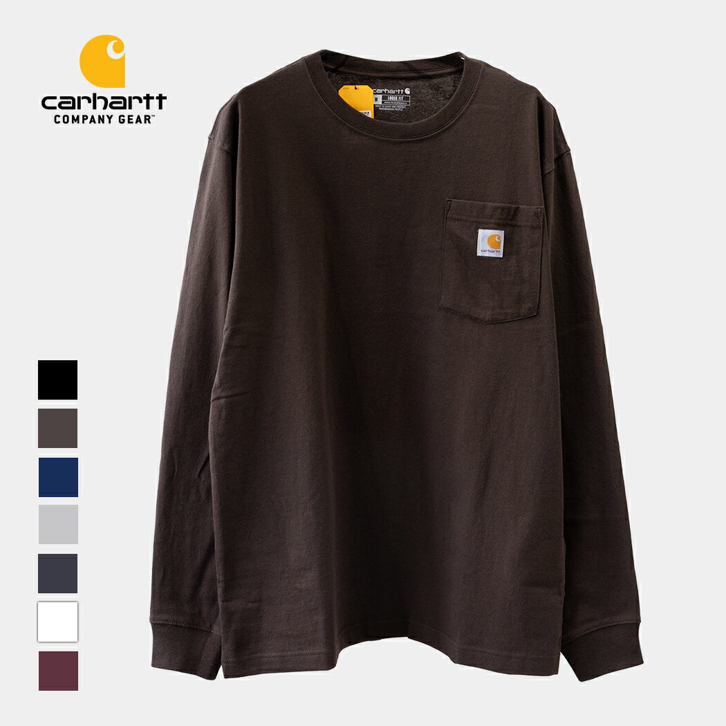 樂天商城 - CARHARTT カーハート ロンT 長袖 胸ロゴ ヘビーウエイト ロングスリーブ トップス LOOSE FIT HEAVYWEIGHT LONG-SLEEVE POCKET T-SHIRT ( Tシャツ オーバーサイズ メンズ レディース K126 )