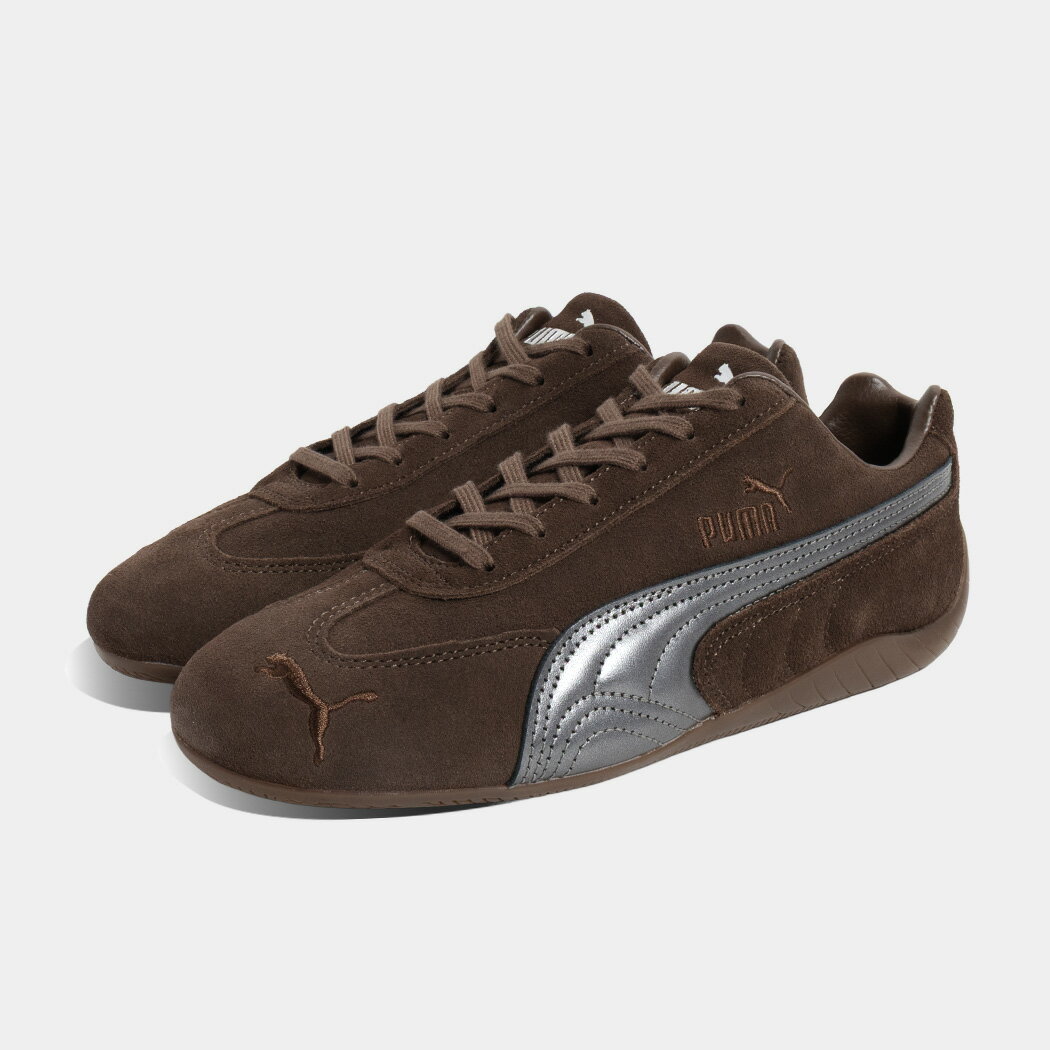 [�����ݥ��P2��]PUMA �ס��� SPEEDCAT LUX ���ԡ��ɥ���å� �륯�� ��å��� ���ˡ����� CHOCOLATE/GUM ( �֥饦�� �㿧 ...