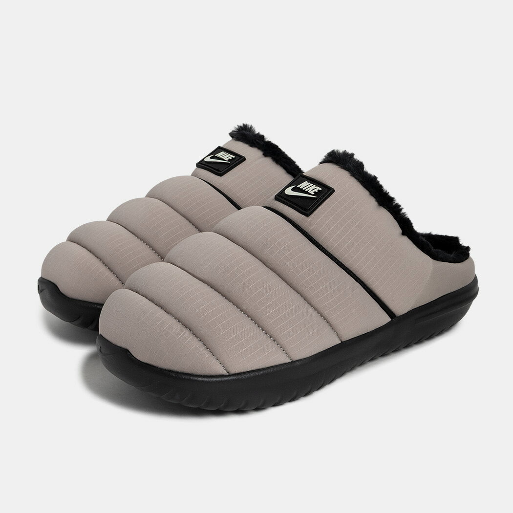 樂天商城 - NIKE ナイキ バロウ SE ウィンターサンダル 冬用 暖かい 防寒 サンダル BURROW S E COLLEGE GRAY ( グレー 灰色 ベージュ スリッパ フリース メンズ HV8561-003 )