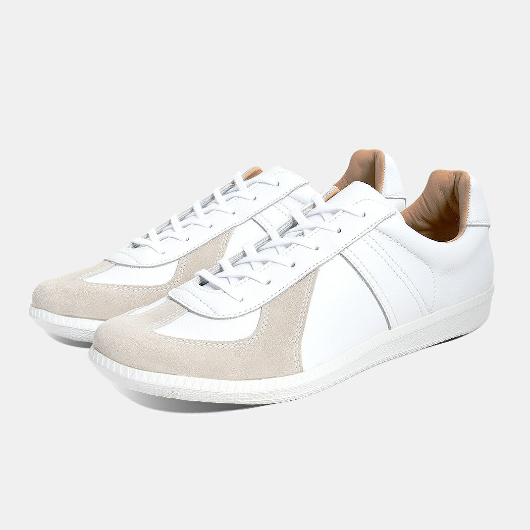樂天商城 - GERMAN TRAINER ジャーマントレーナー ローカット スニーカー REPRODUCTED EDITION MODEL WHITE/WHITE ( ホワイト 白 42500WHW )