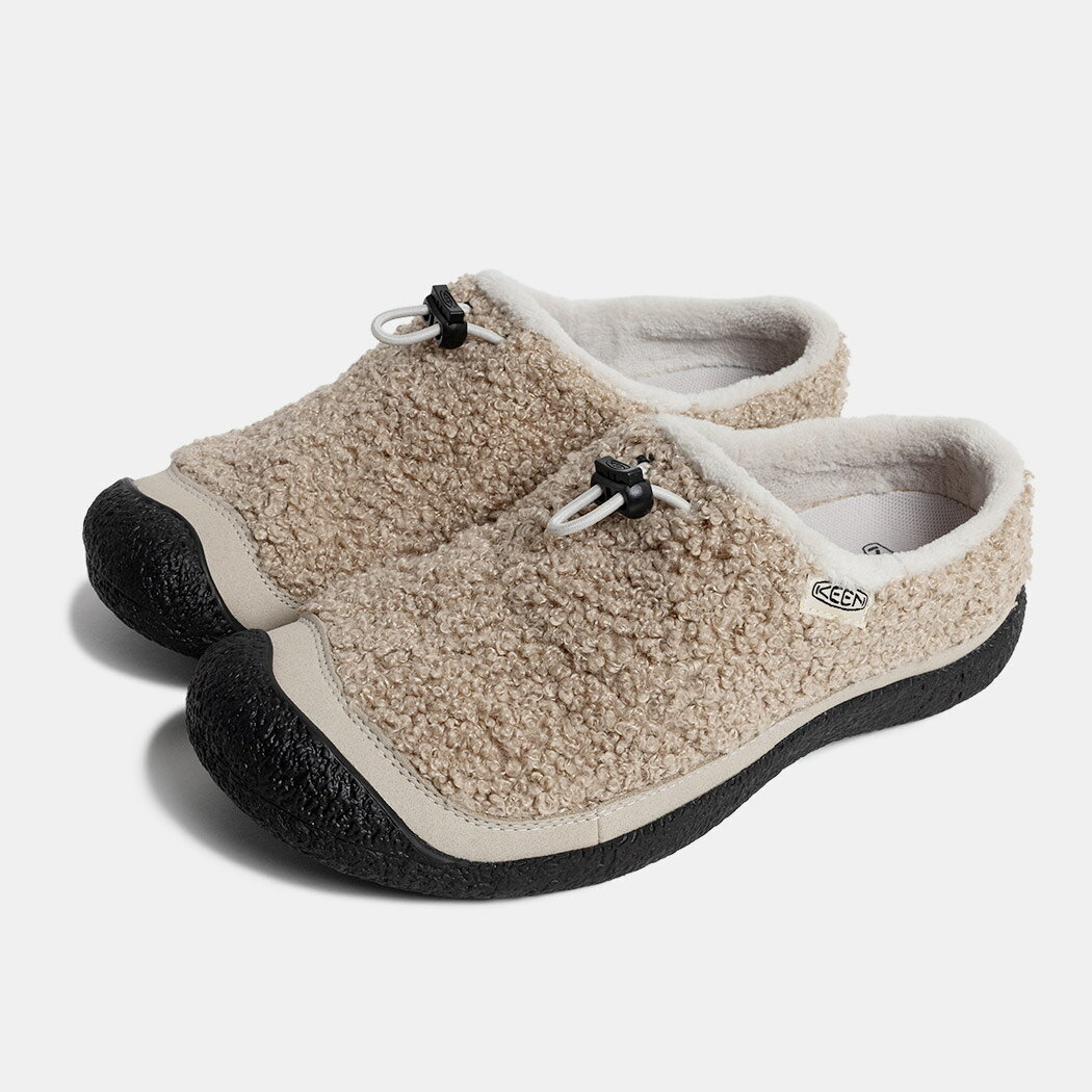 キーン キーン ウィメンズ ハウザー スライド スリッポン サンダル KEEN HOWSER III SLIDE TAUPE ( 茶色 ブラウン レディース リラックスシューズ ボア ミュール ファー メンズ レディース 1029437 )