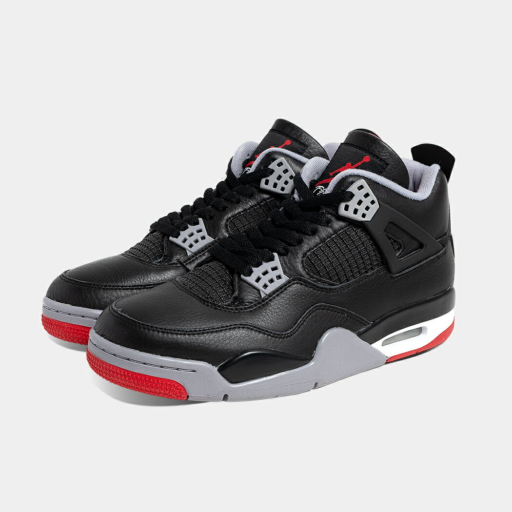 樂天商城 - NIKE ナイキ エアジョーダン 4 BRED ブレッド スニーカー AIR JORDAN 4 BLACK/RED ( REIMAGINED AJ4 リイマジンド メンズ FV5029-006 )