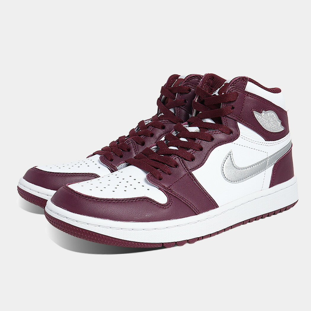 樂天商城 - 海外限定 NIKE ナイキ エアジョーダン 1 ハイ ゴルフ スニーカー AIR JORDAN 1 HIGH G WHITE/BORDEAUX ( 日本未発売 ゴルフシューズ DQ0660-103 )