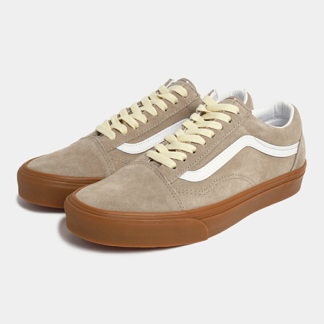 バンズ ヴァンズ オールドスクール スニーカー VANS OLD SKOOL GUM ALUMINUM ( ベージュ ガムソール スエード スケート SKATE メンズ レディース VN000D6W1O3 )