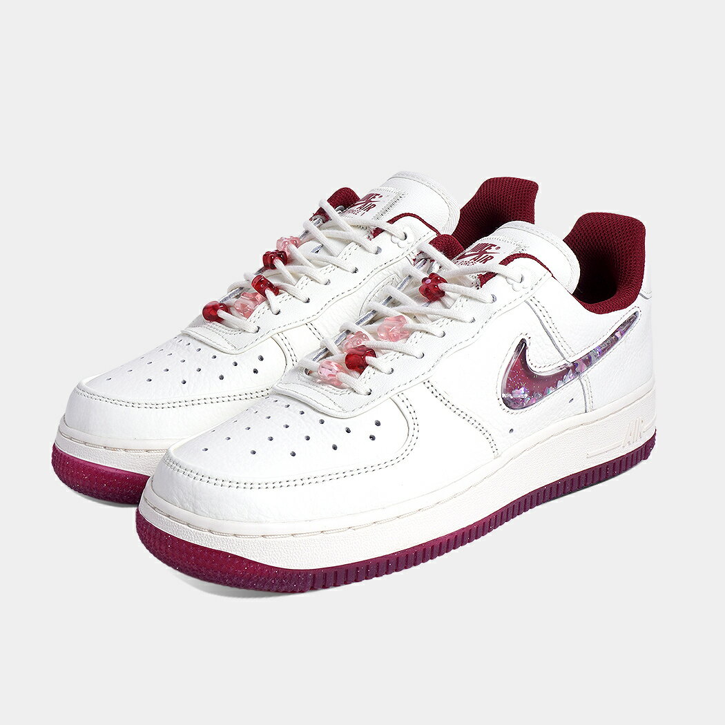[クーポン＆P2倍]海外限定 NIKE W AIR FORCE 1 LOW '07 SE PRM Valentine's Day ナイキ ウィメンズ エアフォース スニーカー ( 日本未発売 バレンタイン 赤 ボルドー ピンク ウィメンズ レディース FZ5068-161 )
