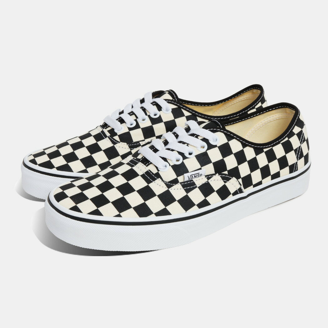 Rakuten - [クーポン＆P2倍！][ポイント10倍]VANS バンズ オーセンティック スニーカー AUTHENTIC PRIMARY CHECK BLACK ( ヴァンズ ブラック 黒 チェッカー メンズ VN000EGAY28 )