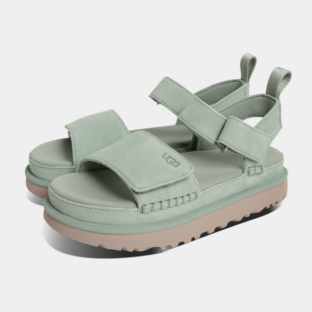 樂天商城 - UGG アグ ゴールデンスター サンダル W GOLDENSTAR ARTICHOKE ( アーティチョーク ブルー 青 スエード 厚底 ストラップ レディース 1136783 )