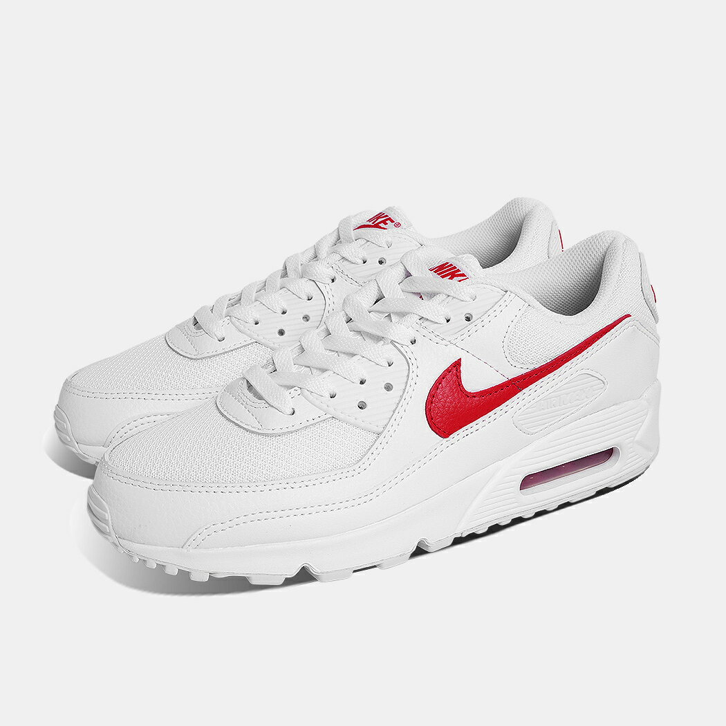 樂天商城 - [クーポン＆P2倍!]NIKE ナイキ エア マックス 90 スニーカー AIR MAX 90 WHITE/UNIVERSITY RED ( ホワイト レッド 白 赤 DM0029-120 )