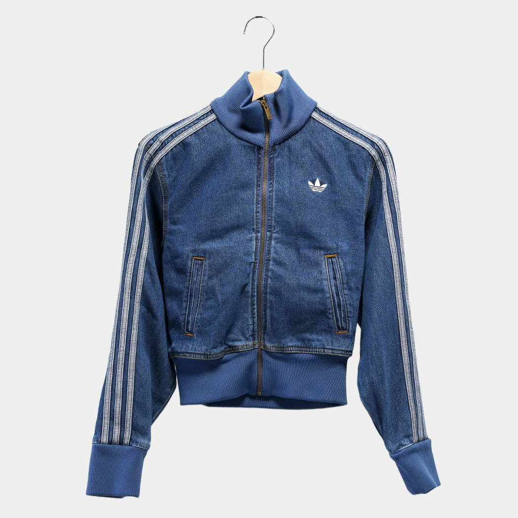 樂天商城 - adidas アディダス ファイヤーバード トラックトップ デニム トップス FIREBIRD DENIM TRACK TOP MEDIUM VINTAGE DENIM ( ジャージ トラックジャケット メンズ レディース KD2913 )