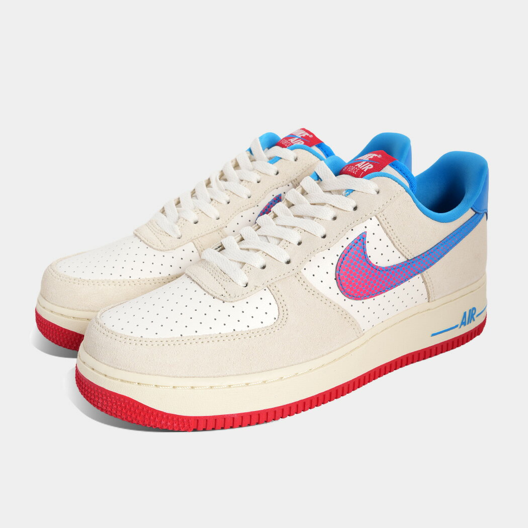 [クーポン＆P2倍！]ナイキ エアフォース 1 ロー スニーカー 海外限定 AIR FORCE 1 LOW PHOTO BLUE/UNIVERSITY RED ( 日本未発売 メンズ メンズ レディース HQ3618-113 )