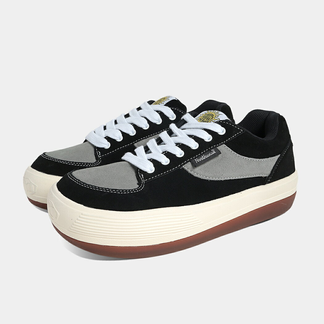 樂天商城 - NORTHWAVE ノースウェーブ エスプレッソ スエード スニーカー ESPRESSO SUEDE BLACK/GREY ( 黒 ブラック グレ メンズ レディース ボリュームソール 厚底 国内正規品 NW-001 )