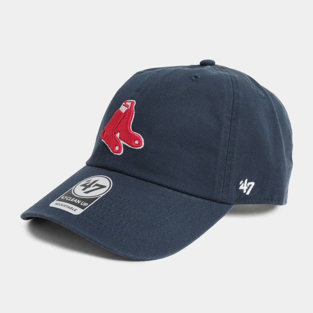 樂天商城 - 47 CLEAN UP クリーンナップ 帽子 ボストン レッドソックス プライマリーロゴ キャップ CAP BOSTON RED SOX NAVY MLB ( ベースボールキャップ 刺繍 14751237 )