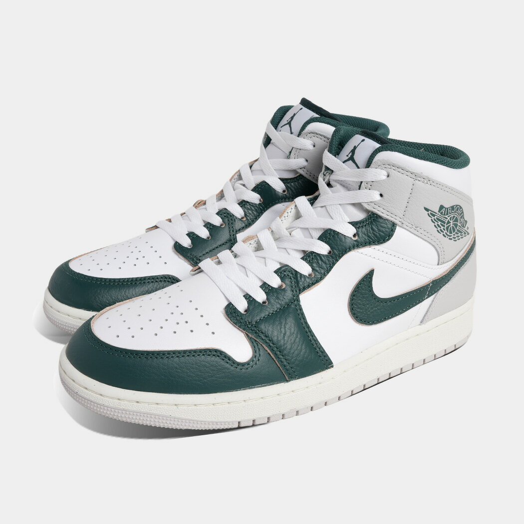 樂天商城 - NIKE ナイキ AIR JORDAN 1 MID エア ジョーダン ミッドカット スニーカー OXIDIZED GREEN ( 緑 グリーン グレー AJ1 ヴィンテージ メンズ FQ7720-103 )