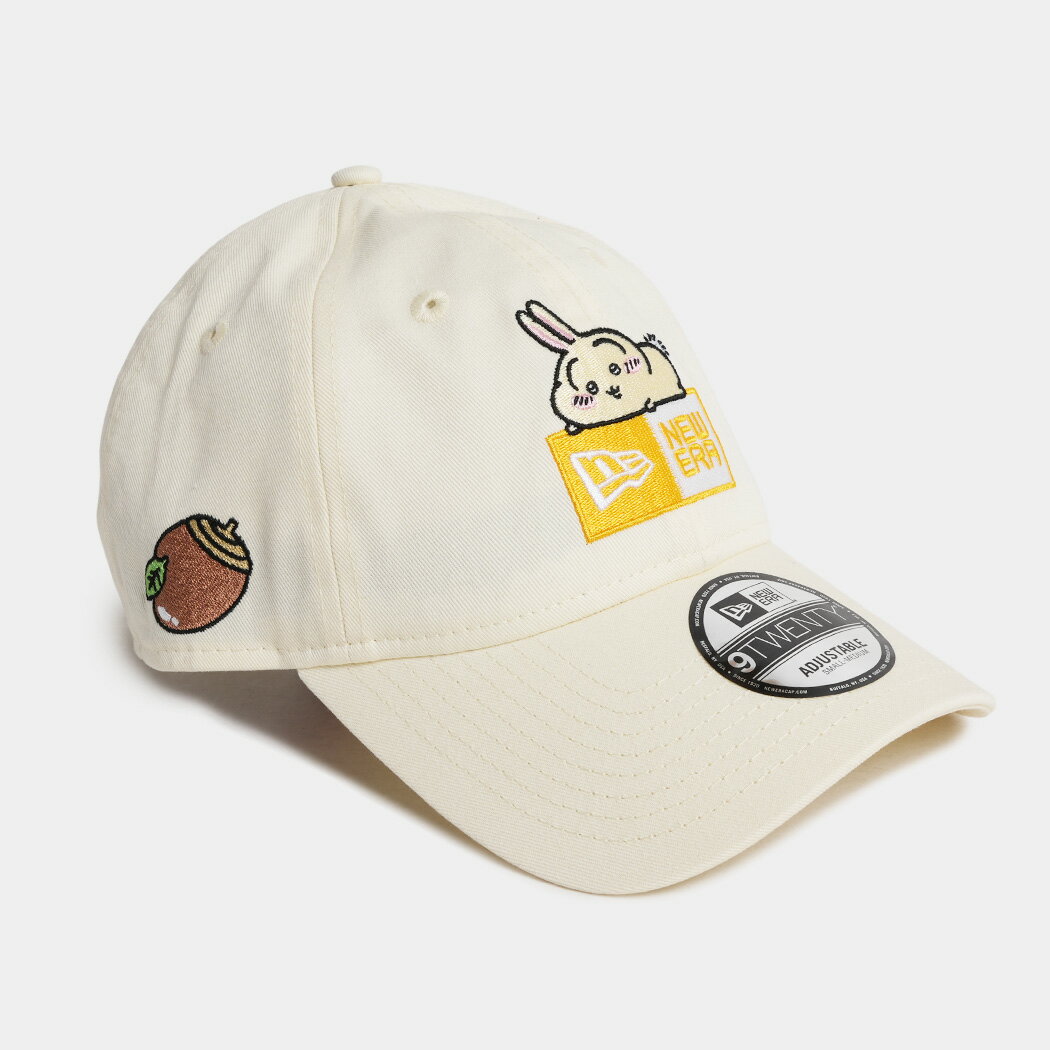樂天商城 - ニューエラ ちいかわ コラボ NEWERA × CHIIKAWA ボックスロゴ ベースボール キャップ 帽子 9TWENTY うさぎ STONE ( かわいい ベージュ レディース 14864516 )