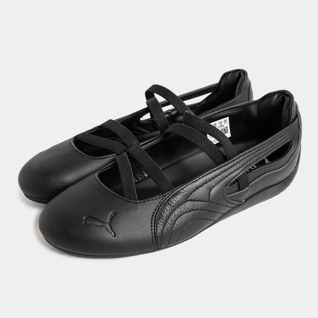 プーマ スピードキャット バレエ シューズ ウィメンズ スニーカー 薄底 ブラック 黒 レザー PUMA SPEEDCAT BALLET LTHR WNS BLACK ( メンズ レディース 406144-01 )