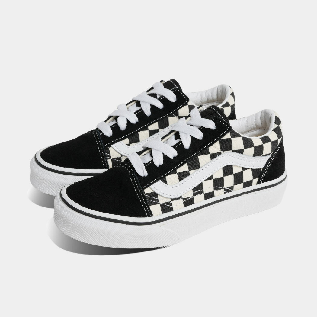 樂天商城 - VANS ヴァンズ キッズ ジュニア オールド スクール OLD SKOOL K スニーカー PRIMARY CHECK BLACK WHITE ( 小学生 子供 KIDS ブラック 黒 チェッカーズ オースク 入学式 バンズ VN0A38HBP0S )