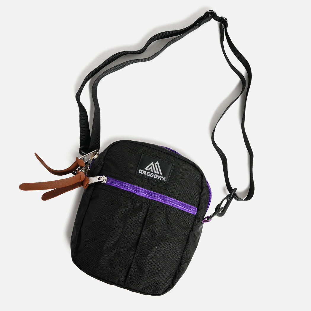 樂天商城 - GREGORY グレゴリー QUICK POCKET L クイック ポケット L ショルダー バッグ BLACK PURPLE ( ブラック 黒 紫 鞄 斜め掛け メンズ レディース 125415A769 )