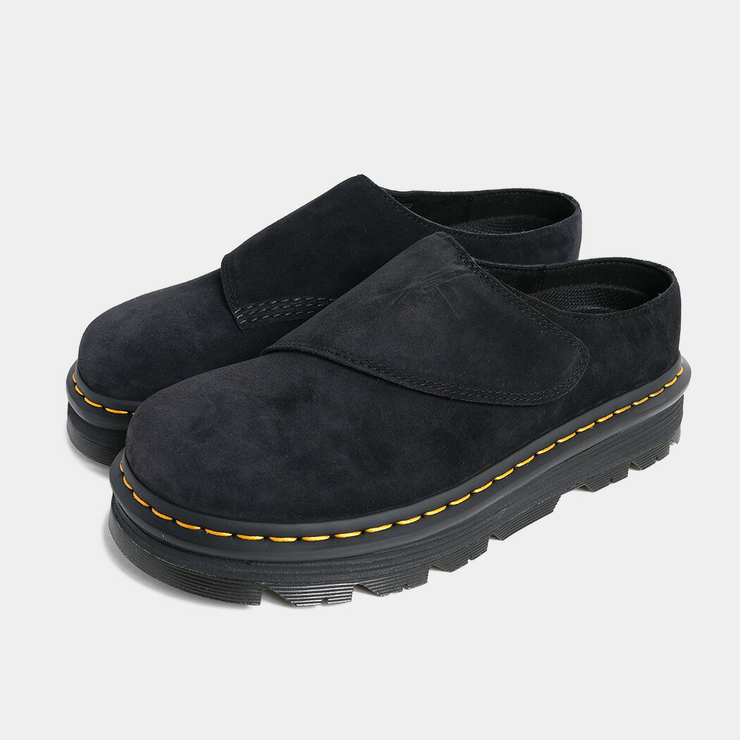 樂天商城 - ドクターマーチン ゼブザグ エニウェア ミュール 革靴 サンダル ブラック 黒 スエード Dr.Martens ZEBZAG ANYWAIR MULE SANDAL BLACK ( メンズ レディース 41730001 )